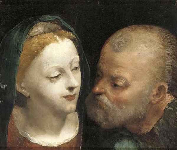 The Virgin and Saint Joseph Oil Painting by Venetian School