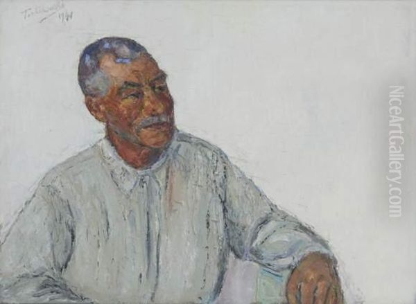 Portrait D'homme. Oil Painting by Wlodzimierz Terlikowski