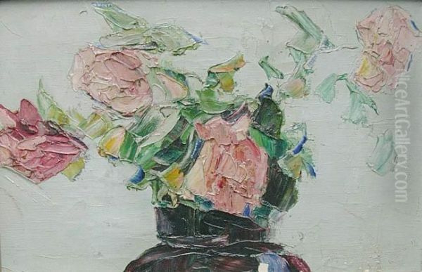 Roze Oil Painting by Wlodzimierz Terlikowski