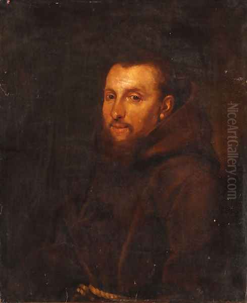 Portrait of a monk Oil Painting by Roman School