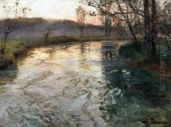 Fritz Thaulow Oil Painting by Fritz Thaulow