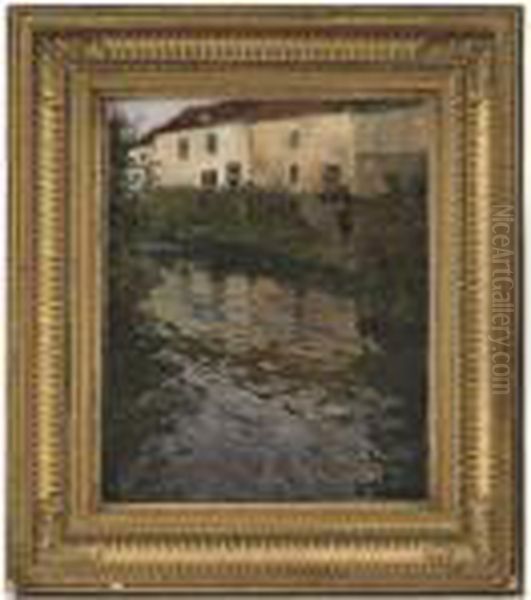 Aften I Audenarde Oil Painting by Fritz Thaulow