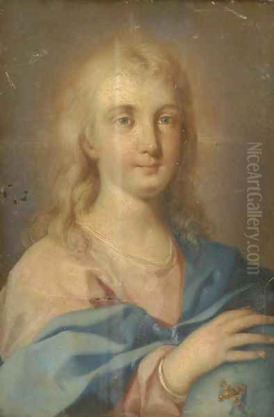 Salvator Mundi Oil Painting by Roman School