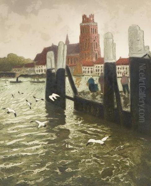 Makene Oil Painting by Fritz Thaulow