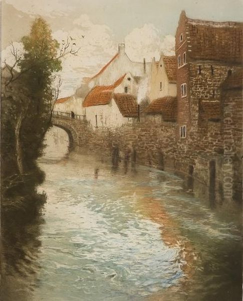 Var Oil Painting by Fritz Thaulow