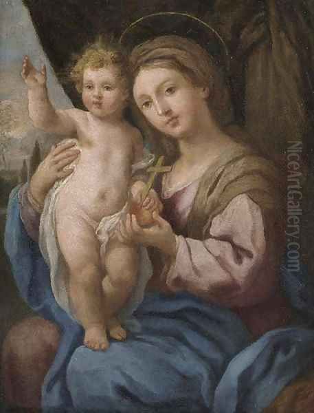 The Madonna and Child 3 Oil Painting by Roman School