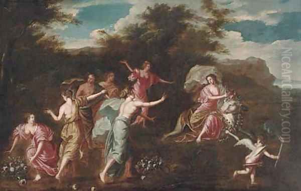 The Rape of Europa Oil Painting by Roman School