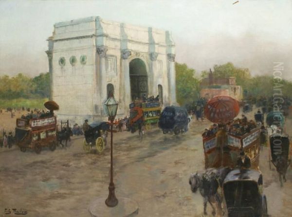 Londres, Marble Arch Oil Painting by Fritz Thaulow