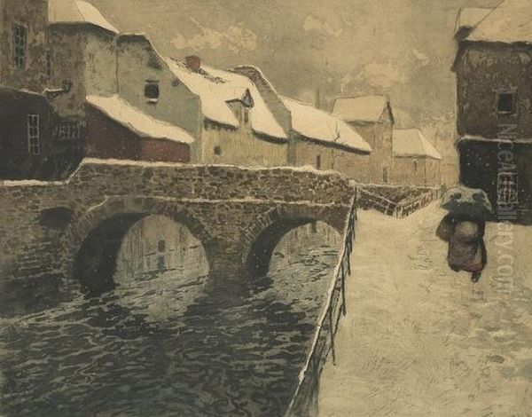 Broen Iamiens Oil Painting by Fritz Thaulow