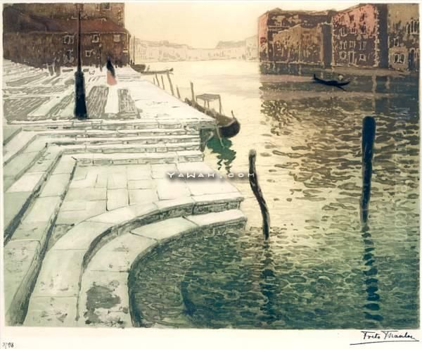 Marmortrappen Oil Painting by Fritz Thaulow