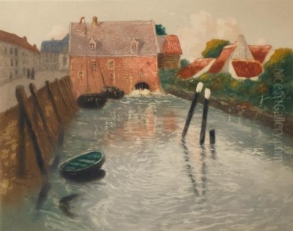 Lavvann Oil Painting by Fritz Thaulow