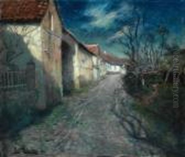 Maneskinn I Beaulieu Oil Painting by Fritz Thaulow