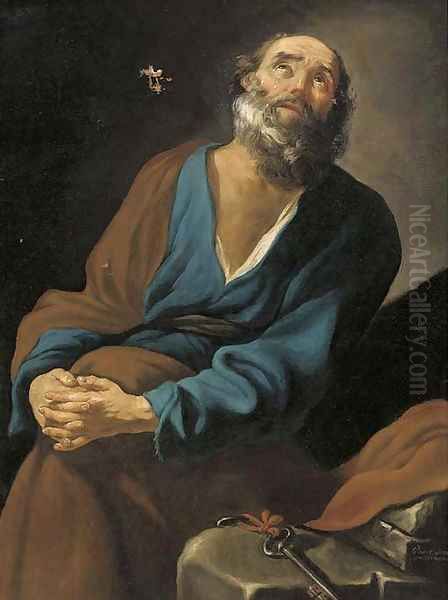 Saint Peter Oil Painting by Roman School