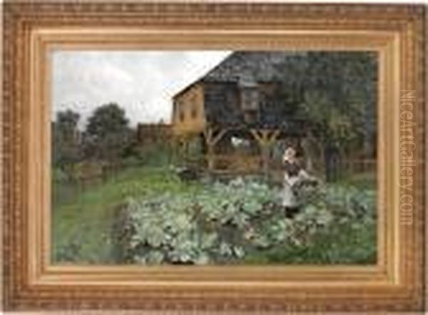 Gammelt Herresete Pa Grunerlokken 1882 Oil Painting by Fritz Thaulow