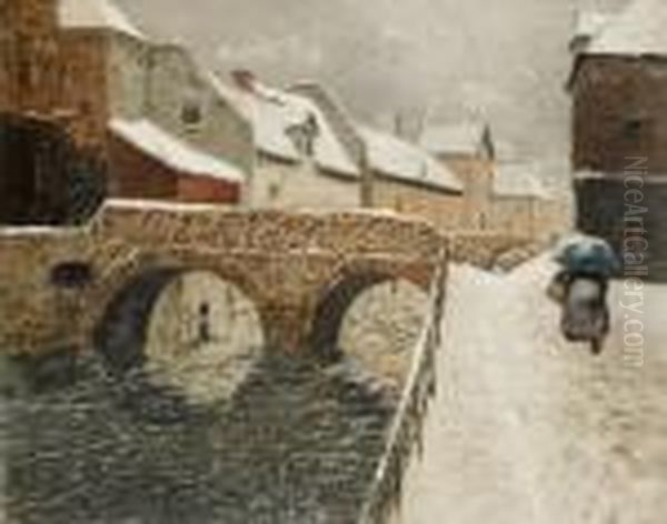 Broen I Amiens Oil Painting by Fritz Thaulow