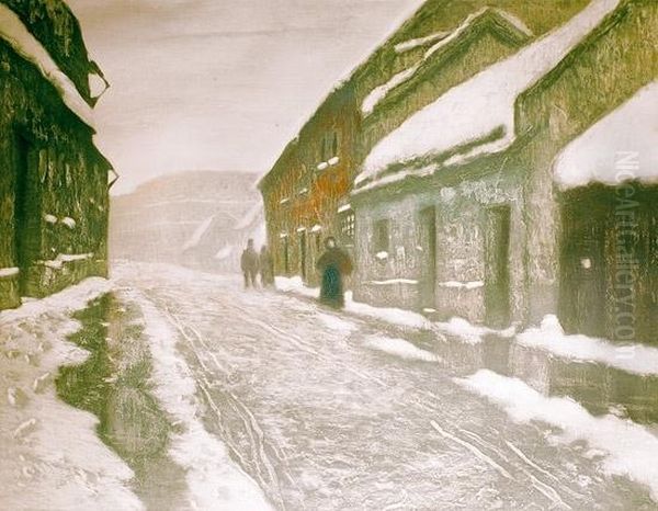 Tovaer Oil Painting by Fritz Thaulow