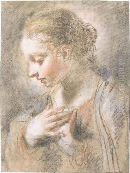 The Virgin of the Annunciation Oil Painting by Roman School