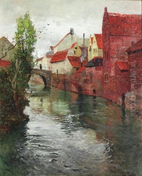 Var Oil Painting by Fritz Thaulow