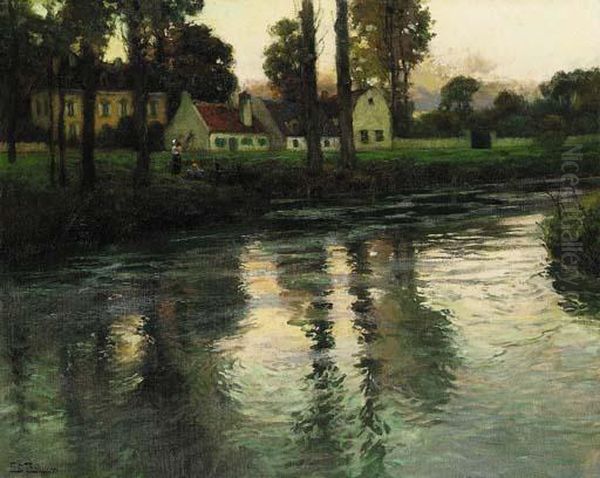 Entre Montreuil Sur Mer Et Hesdin Oil Painting by Fritz Thaulow