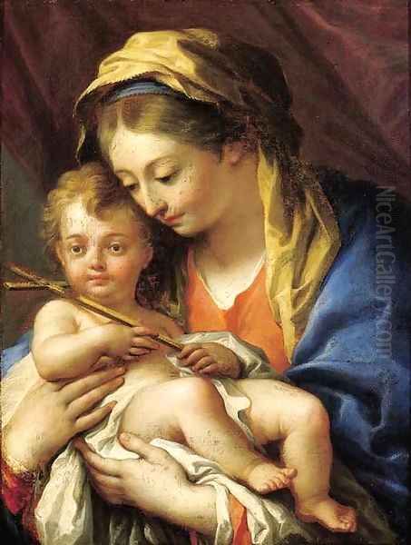 The Madonna and Child 2 Oil Painting by Roman School