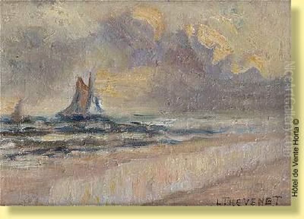 Marine Oil Painting by Louis Thevenet