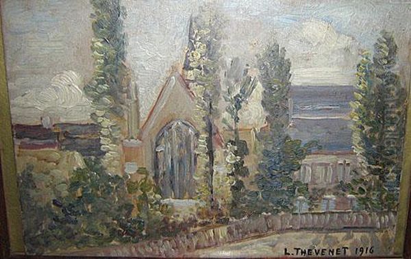 Chapelle Du Village A Saint Josse Oil Painting by Louis Thevenet