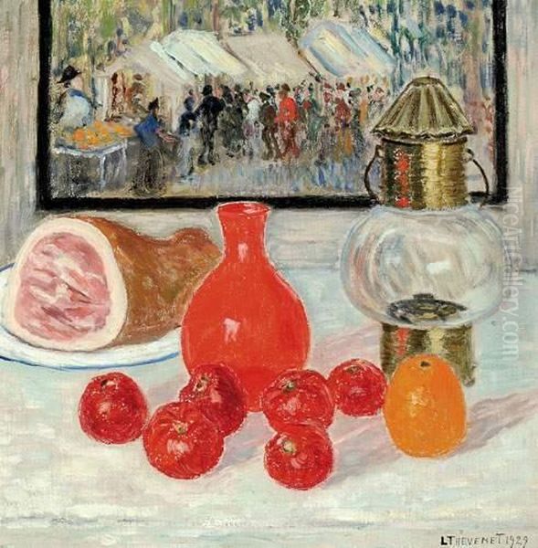 Les Tomates (1929) Oil Painting by Louis Thevenet