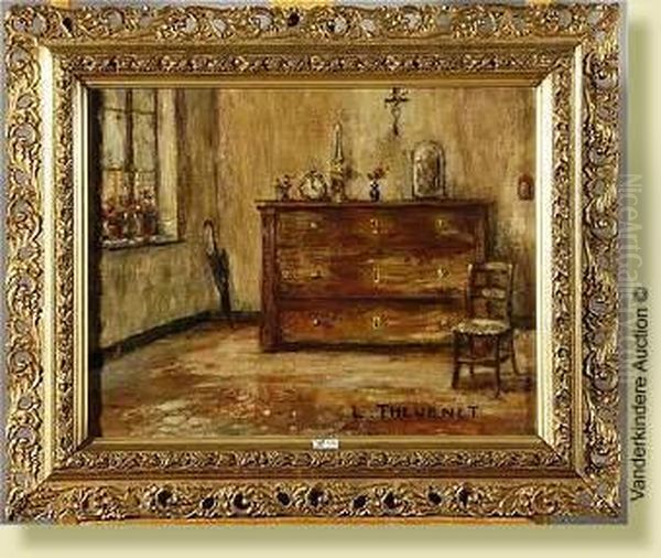 Interieur A La Commode Oil Painting by Louis Thevenet