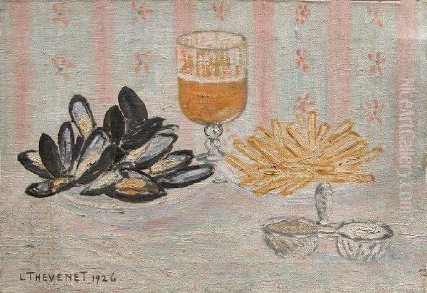 [moules Frites] Oil Painting by Louis Thevenet