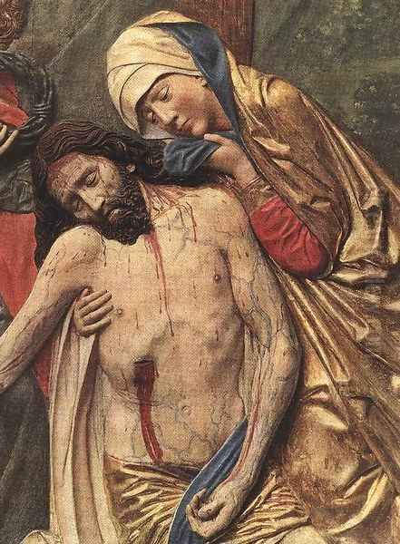 High Altar of St Mary (detail of the Lamentation) Oil Painting by Veit Stoss