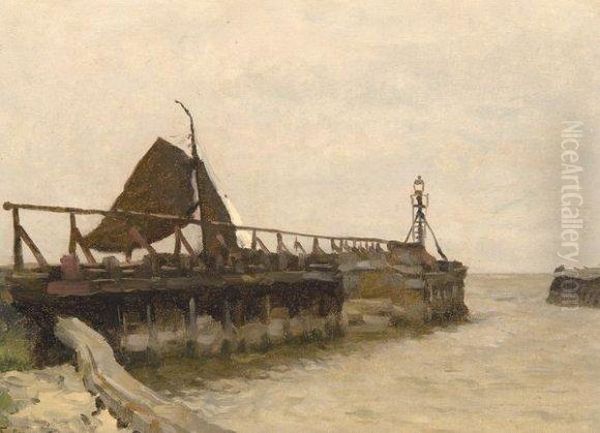 Le Port De Nijkerk Oil Painting by Willem Bastiaan Tholen