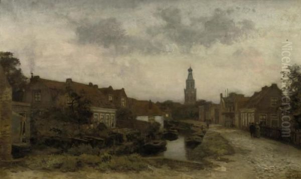 The Zuiderkerk In Enkhuizen Oil Painting by Willem Bastiaan Tholen