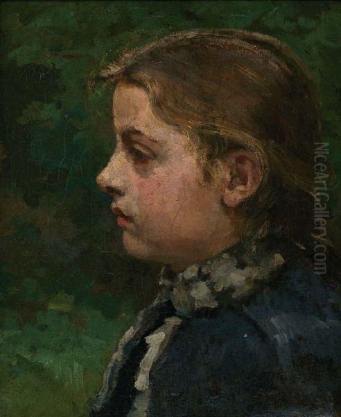 Portret Van Perrone Arntzenius Oil Painting by Willem Bastiaan Tholen