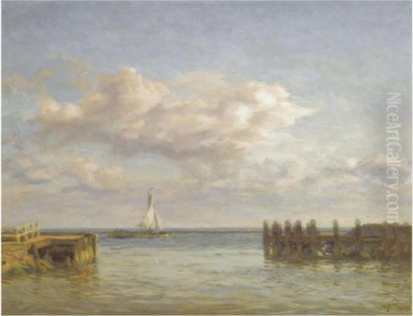 Havenhoofden, Enkhuizen Oil Painting by Willem Bastiaan Tholen