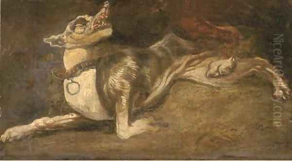 A hound a fragment Oil Painting by Frans Snyders