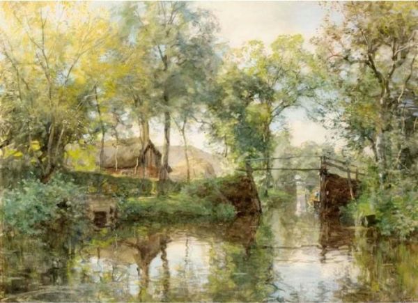 Giethoorn Oil Painting by Willem Bastiaan Tholen