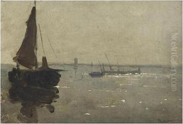 Early Morning Oil Painting by Willem Bastiaan Tholen