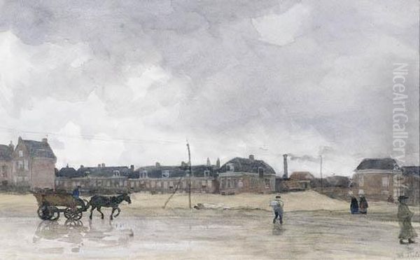 Scheveningen Oil Painting by Willem Bastiaan Tholen