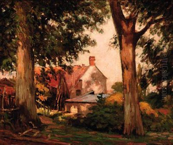 A Farmhouse In Holland Oil Painting by Willem Bastiaan Tholen