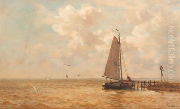 Summer On The Ijsselmeer Oil Painting by Willem Bastiaan Tholen