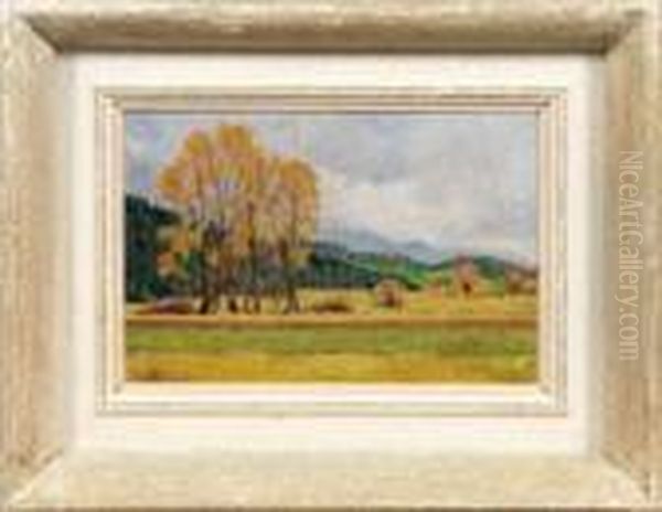 Herbststimmung Imschwarzwald Oil Painting by Hans Thoma