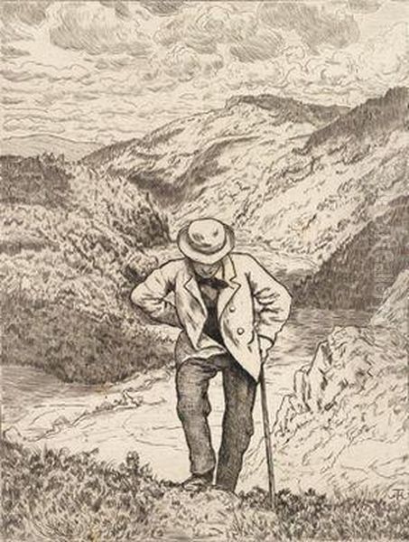 Der Wanderer by Hans Thoma