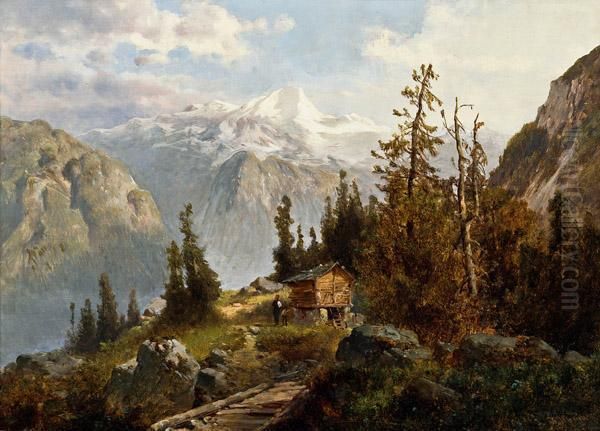 Der Triglav Oil Painting by Josef Thoma