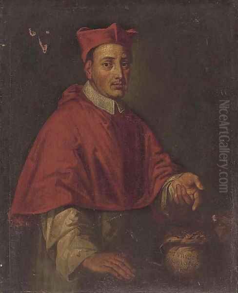 Portrait of a Cardinal Oil Painting by North-Italian School