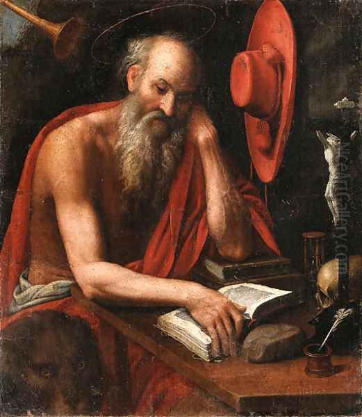 Saint Jerome Oil Painting by North-Italian School