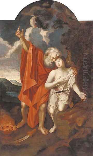 The Sacrifice of Isaac Oil Painting by North-Italian School