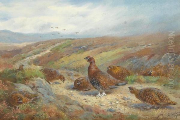 The Old Drove Road Oil Painting by Archibald Thorburn