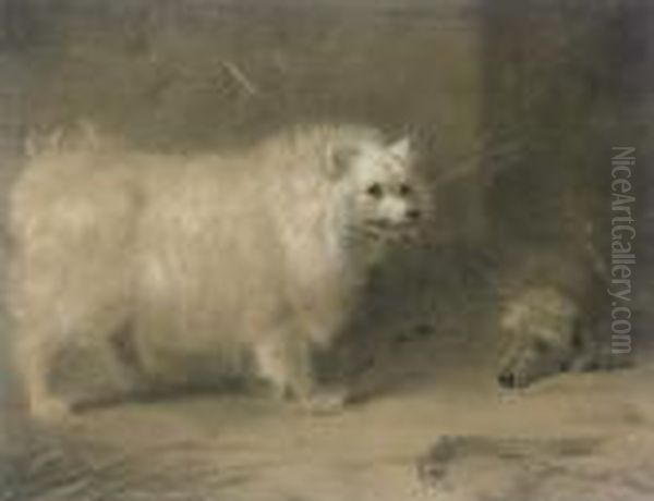 A Chow Oil Painting by Archibald Thorburn