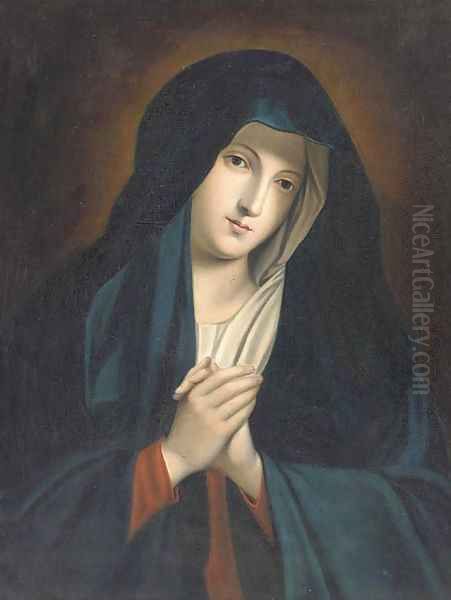 The Virgin at Prayer Oil Painting by Giovanni Battiata Salvi, Il Sassoferrato