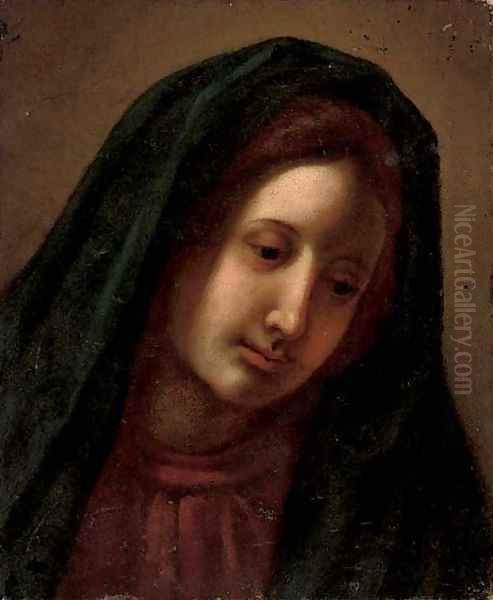 The Madonna Oil Painting by Giovanni Battiata Salvi, Il Sassoferrato